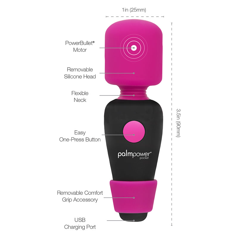 Palm Power Pocket Massager Pink — photo 4