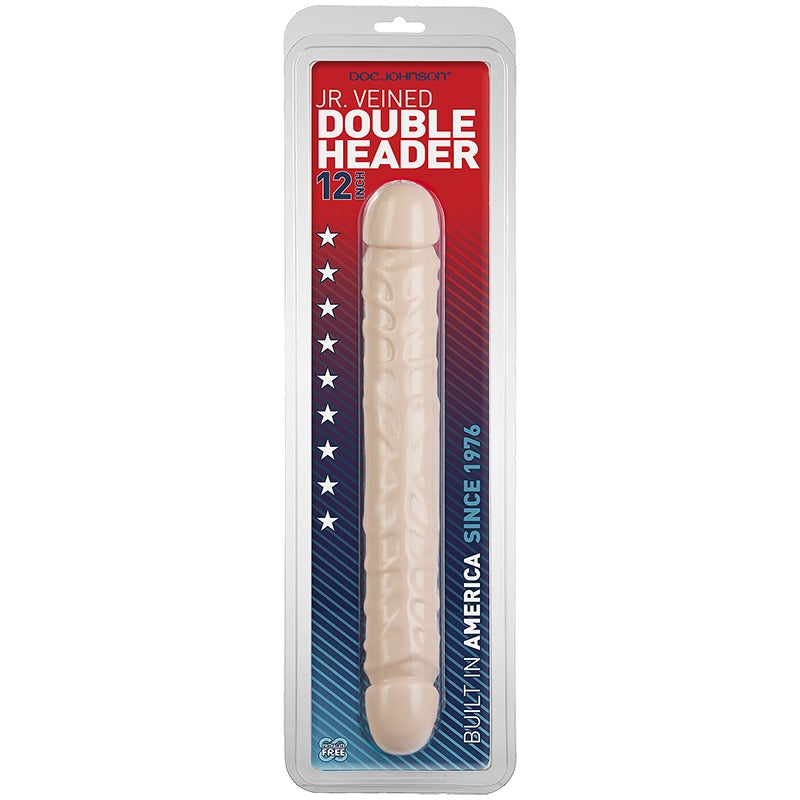 12 Jr. Veined Double Header White — photo 2