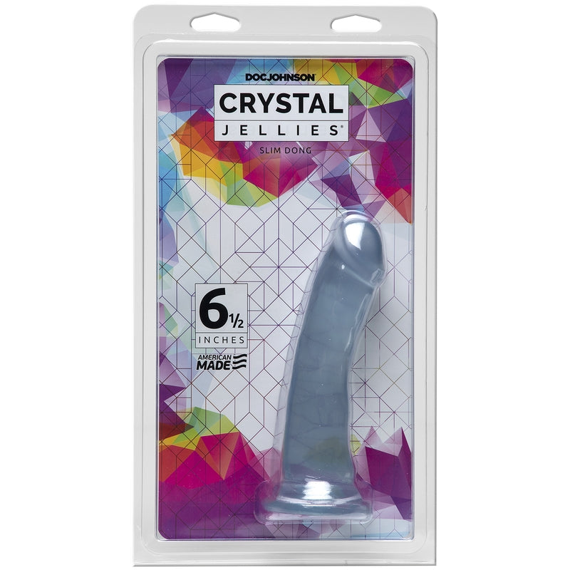 Crystal Jellies Slim Dong 6.5″ Clear
