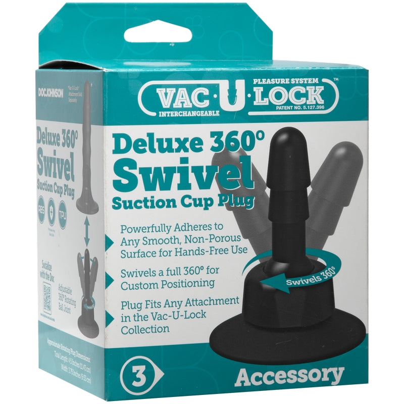 Vac-U-Lock Deluxe 360? Swivel Suction Cup Plug — photo 2
