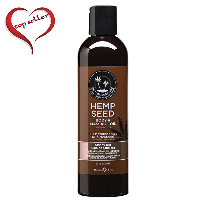 8 oz. Hemp Seed Massage Oil Skinny Dip — photo 2