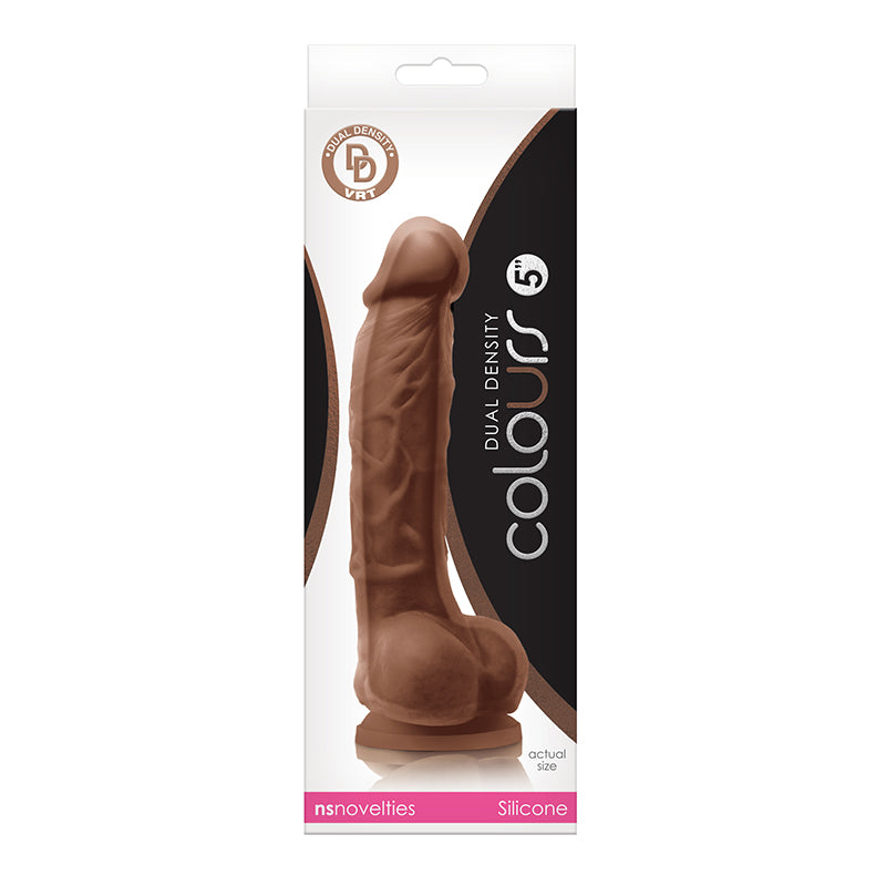 Colours Dual Density 5″ Dildo Brown — photo 2