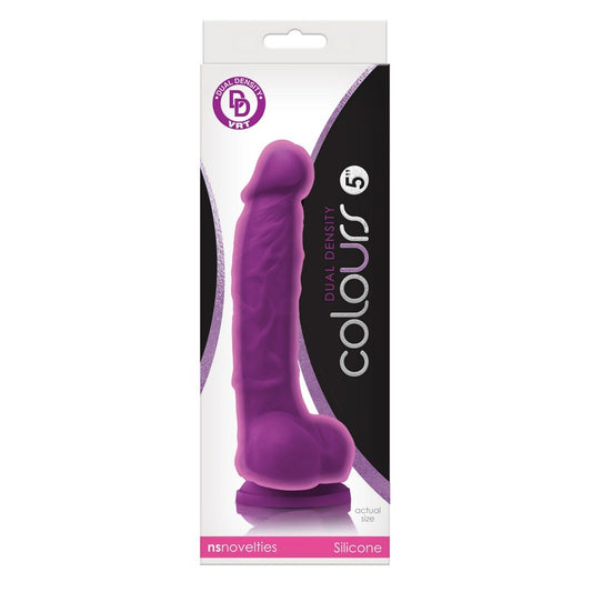 Colours Dual Density 5 Dildo Purple