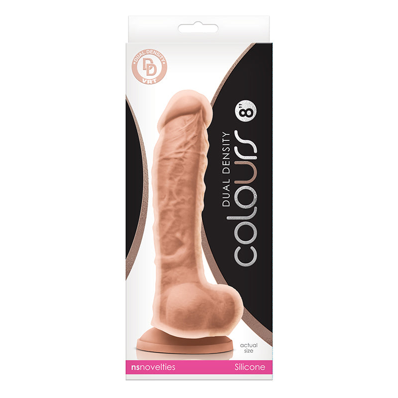 Colours Dual Density 8″ Dildo White — photo 2