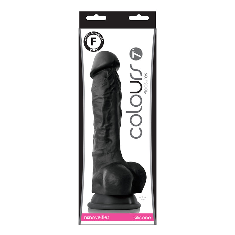 Colours Pleasures 7″ Dildo Black — photo 2