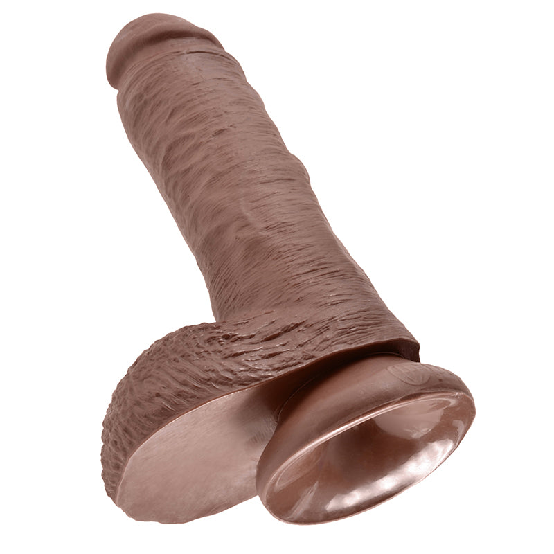 King Cock 8″ Cock with Balls Brown — photo 4