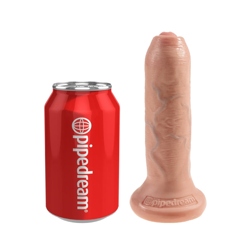 King Cock 6″ Uncut Cock Beige — photo 3