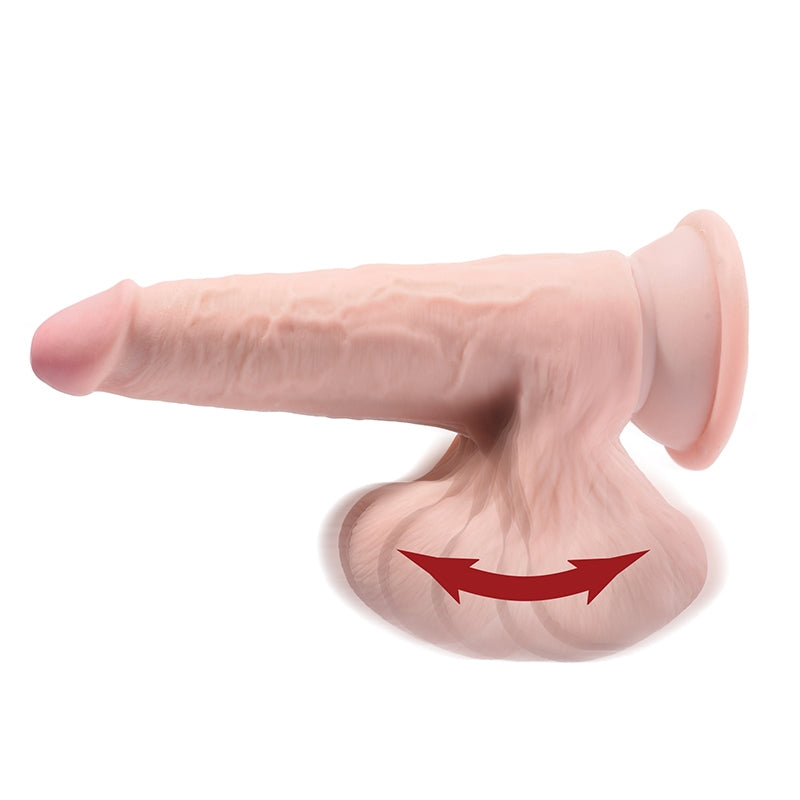 King Cock Plus 7″ Triple Density Cock With Swinging Balls — photo 4