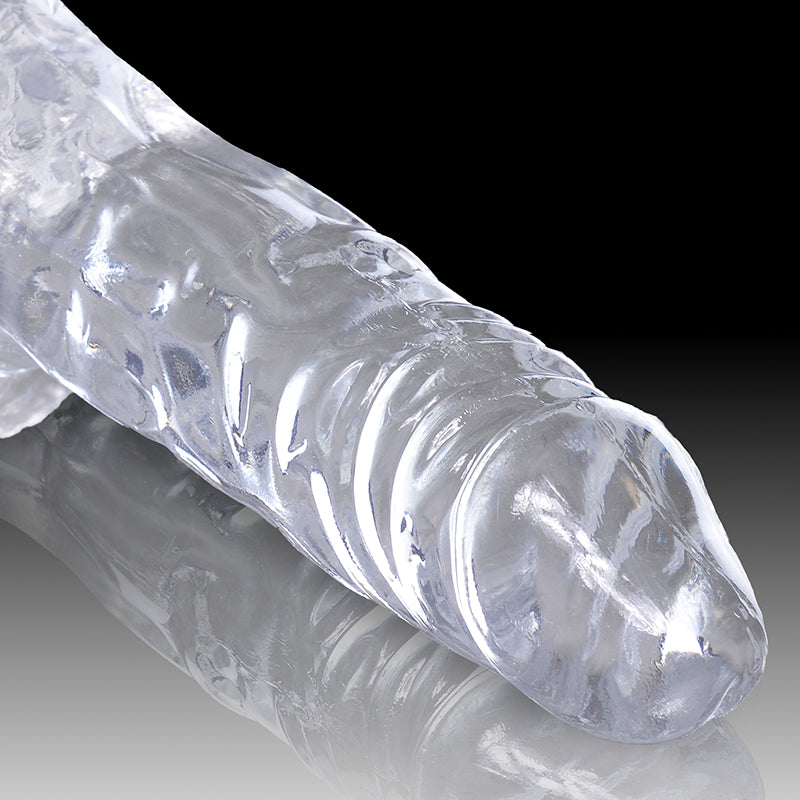 King Cock Clear 4″ Cock With Balls — photo 4