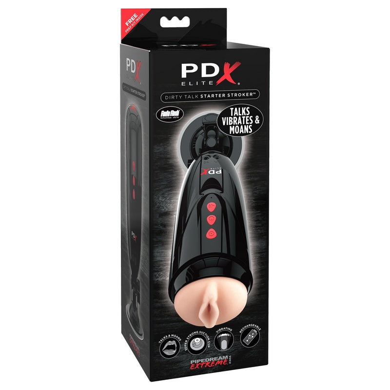 PDX Elite Dirty Talk Starter Stroker — photo 2