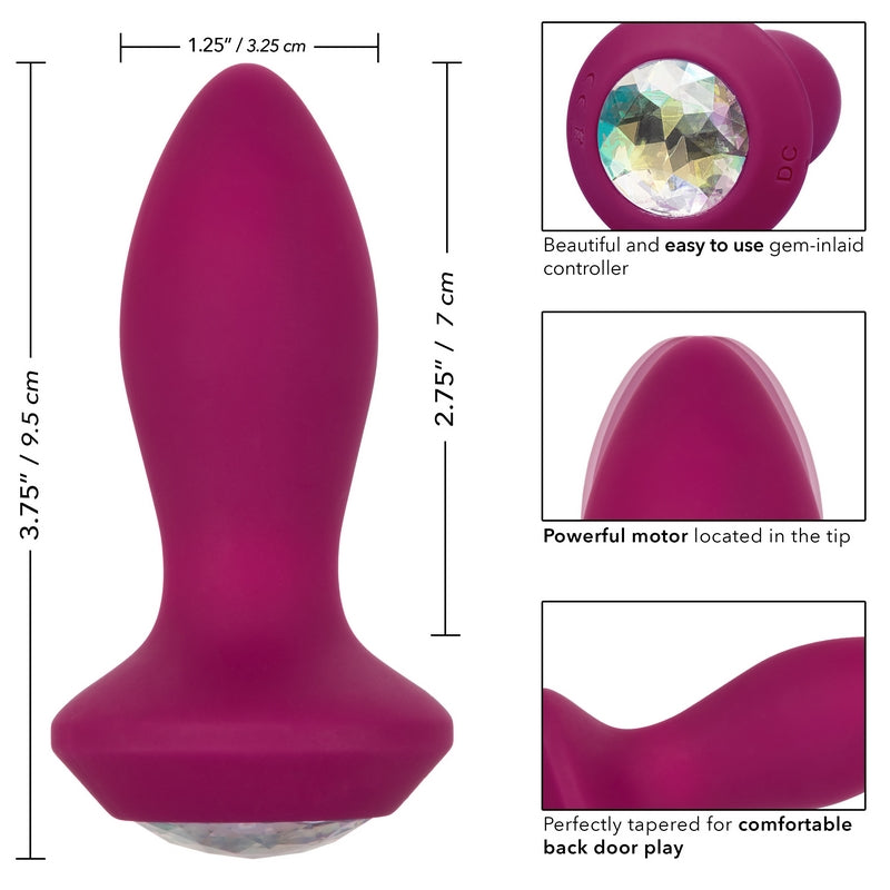 Power Gem Vibrating Petite Crystal Probe Purple — photo 4