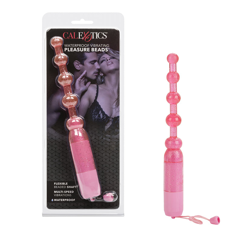 Waterproof Vibrating Pleasure Beads Pink — photo 2