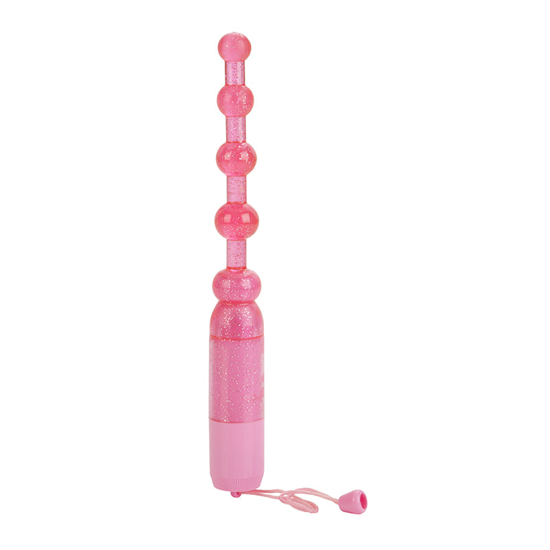 Waterproof Vibrating Pleasure Beads Pink — photo 3