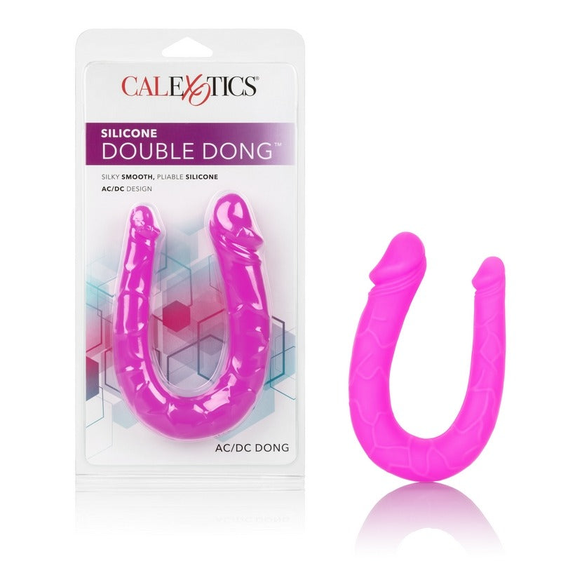 Silicone Double Dong AC/DC Dong Pink — photo 2