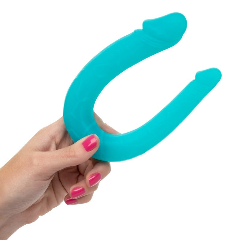 Silicone Double Dong AC/DC Dong Teal — photo 6