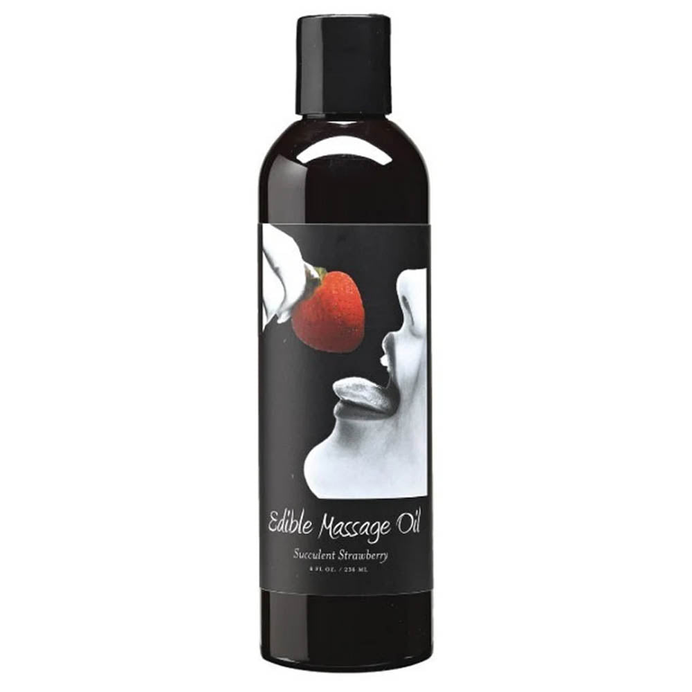 Edible Massage Oil 8oz/236ml in Strawberry — buy in Edmonton | Heaven Boutique