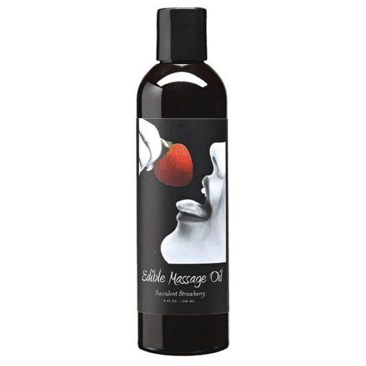 Edible Massage Oil 8oz/236ml in Strawberry — buy in Edmonton | Heaven Boutique