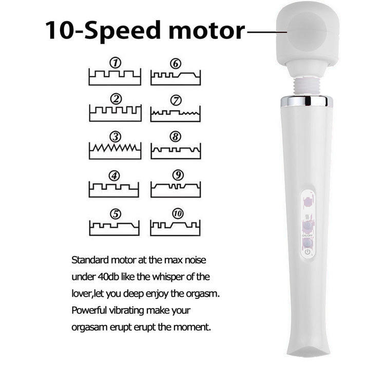 Ultra Powerful Magic Wand Massager in White — Heaven Boutique Edmonton